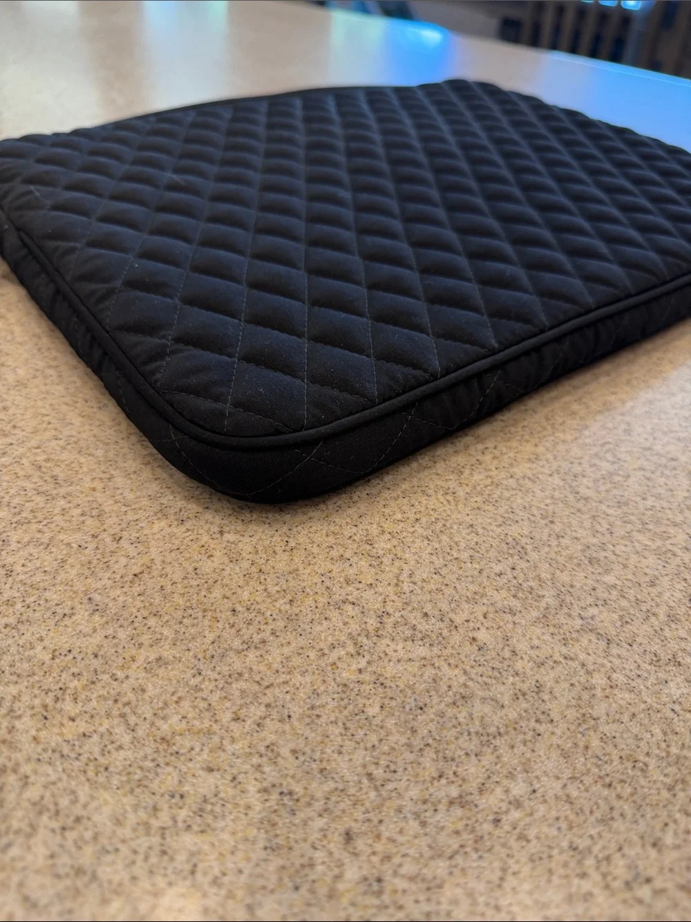Vera Bradley Quilted Black Laptop Sleeve 17”